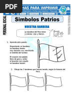 Ficha de Símbolos Patrios para Primero de Primaria