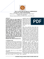 Cause and Effect Analysis of Head Compression Leak of A Tractor Engine