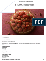 Recette Relais Desserts - Tarte Aux Fraises Glacees