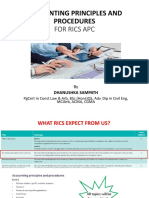 Accounting Principles and Procedures: For Rics Apc