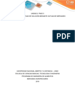 Plantear Alternativas de Solución Mediante Un Plan de Mercadeo