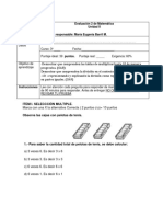 Evaluación 2 de Matemática Unidad 2