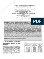 Manejo de La Balanza Analítica y Tratamiento Estadístico de Datos