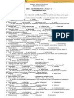 Media and Information Literacy 12 First Periodic Test