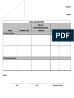 Part Iv: Development Plans Action Plan (Recommended Developmental Intervention) Timeline Resources Needed