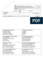 Evaluación Cs. 3º (14.06) Unidad 2 Parte 1 - La Luz