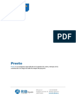 Catalogo de Presto