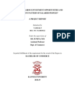 A Study On Various Investment Opportunities and Investment Pattern of Salaried Peoples