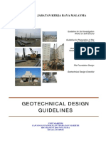 Geotechnical Design Guidelines: Jabatan Kerja Raya Malaysia