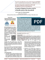 An Analytical Study of Hygiene Practices and Its Impact of Health Status of The Household