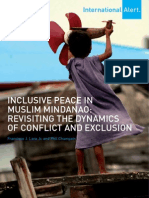 Inclusive Peace in Muslim Mindanao Revisiting The Dynamics of Conflict and Exclusion