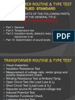 Transformer Routine Test