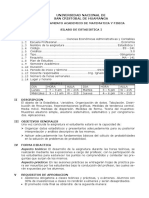 Silabo Estadistica Es241 Eco 2018-I R Prado