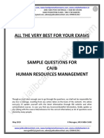 HRM Sample Questions by Murugan-June 19 Exams PDF