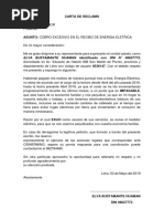 Carta de Reclamo