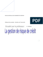 La Gestion de Risque de Crédit