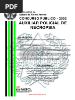 Auxiliar de Necropsia Concurso Público de 2002