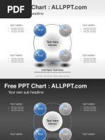 4 Circle Porcess PPT Diagram Standard