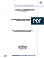 Level of Satisfaction On The Implemented Programs and Services of City Government of Lucena As A Basis On Voting Preference - Bspa4a PDF