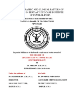 Demographic and Clinical Pattern of Uveitis in Tertiary Eye Care Institute of Central India