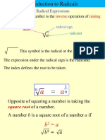 Radical Expressions: of A Number Is The Operation of