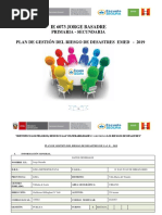 PLAN DE GRD EMED PRIMARIA SECUNDARIA # 6073 Jorge Basadre - 2019