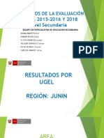 Resultados de La Evaluación Censal 2015-2016 y 2018