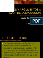 Datos Argumentos A Favor de La Evolucion