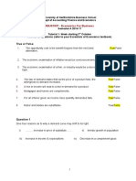 Economics Weeks 1-11 Tutorial Questions