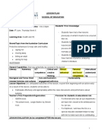 Health and Pe Thursday Week 6 Lesson Plan