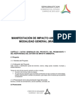 Manifestación de Impacto Ambiental 2019 Camp