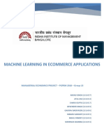 Machine Learning in Ecommerce Applications: Managerial Economics Project - Pgpem 2018 - Group 13