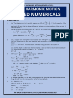 Simple Harmonic Motion (Practice Questions)