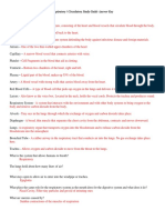 Respiratory and Circulatory Study Guide Key