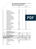 Cuadro de Máxima Demanda Electrica