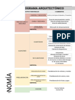 Programa Arquitectonico