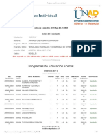 Registro Académico Individual