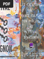 Les Créations de France Culture Au Festival D'avignon 2019