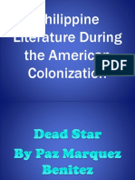 Philippine Literature During The American Colonization