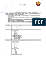 Environmental Science Course Syllabus DHVSU-Bacolor Mr. Kussel D. Mendiola Course Objective/s: This Syllabus Aims