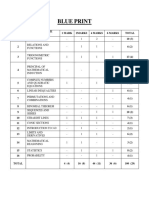 Blue Print: S.No Name of The Chapters 1 Mark 2marks 4 Marks 6 Marks Total 1 10