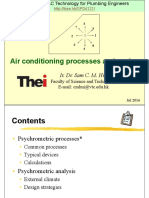 Air Conditioning Processes and Cycles: Ir. Dr. Sam C. M. Hui