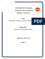 Propiedades Coligativas, Osmosis, Dialisis y Coloides