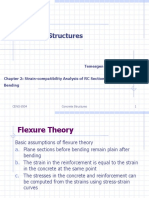 Concrete Structures: Temesgen Wondimu, PHD Chapter 2: Strain-Compatibility Analysis of RC Sections Under Bending