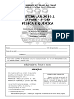 Prova de Conhecimentos Específicos - Física e Química - Gabarito 1