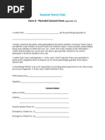 Parental Consent Form Template 01