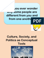 Culture, Society, and Politics As Conceptual