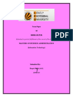 Term Paper of Dbms of PVR: Submitted in Partial Fulfillment of The Award of The Degree of