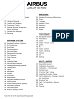 A320 ATA 100 INDEX: Aircraft General Structure