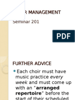 Choir Management